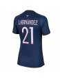 Ženski Nogometna dresi replika Paris Saint-Germain Lucas Hernandez #21 Domači 2023-24 Kratek rokav